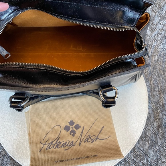 Patricia Nash Marianna Distressed Vintage Leather Purse Satchel - Picture 6 of 9